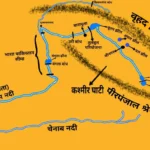 झेलम नदी मानचित्र (map)