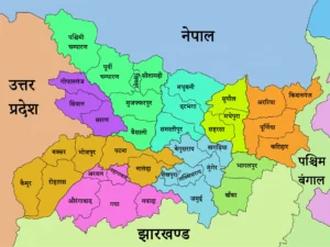 Bihar district Map in hindi