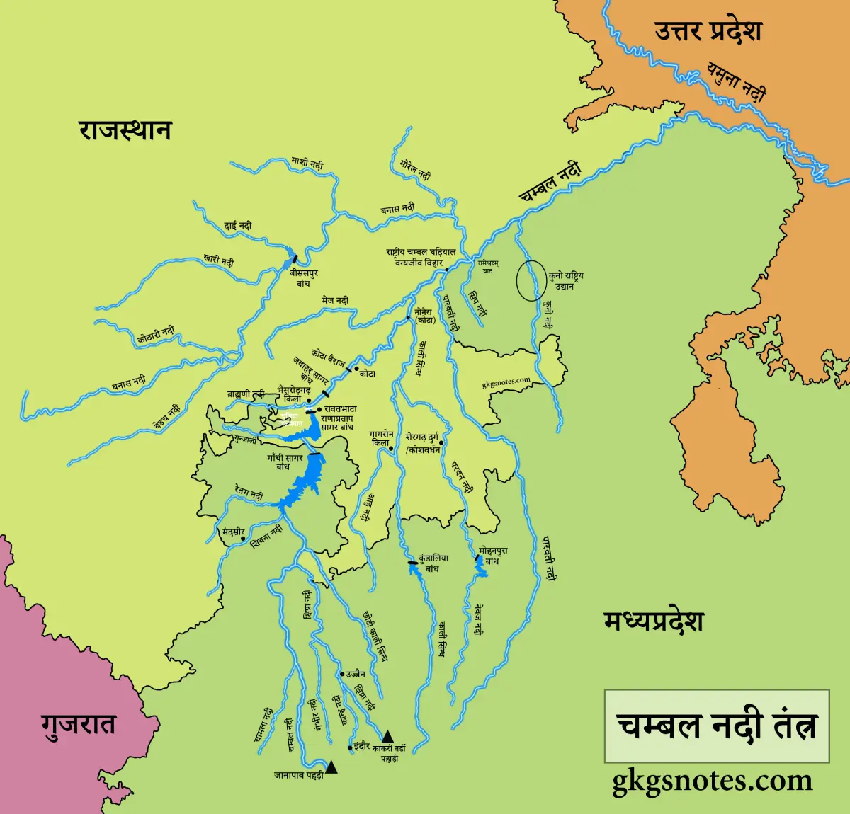 chambal river map