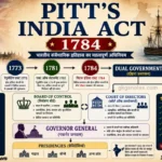 पिट्स इंडिया एक्ट 1784 (Pitt's India Act 1784) का हिंदी इन्फोग्राफिक